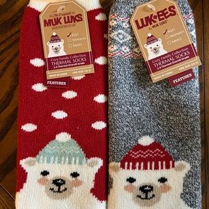 MUK LUKS Kids Thermal Socks